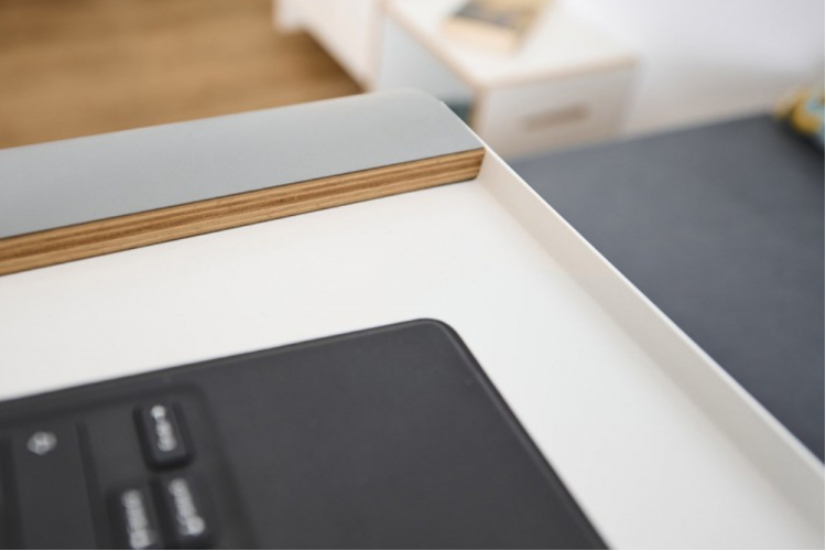 Vassoio Pratico da letto in faggio multistrato per notebook, per colazione 