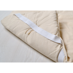 Topper in cotone - singolo 80x190cm - alto 3 cm