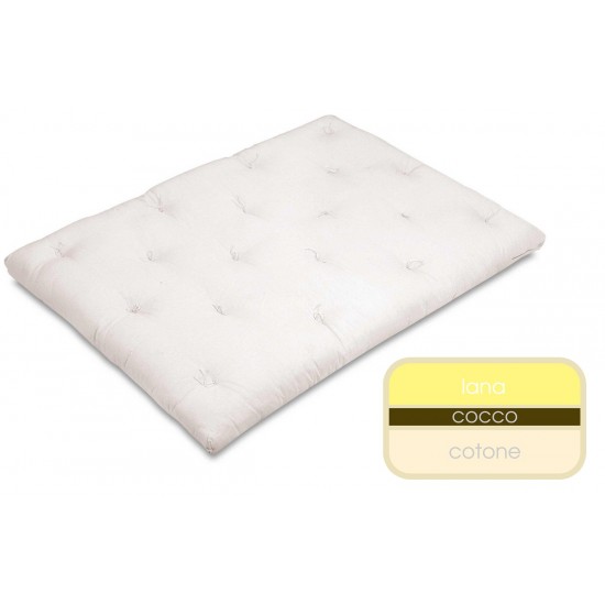 Futon Onshi 15 cm - puro cotone, cocco e lana Futon Onshi 15 cm - puro cotone, cocco e lana