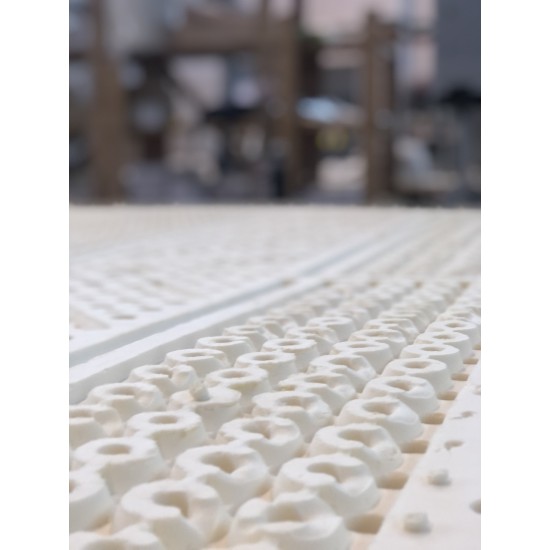 Materasso Cristallo 24 cm - puro cotone e lattice naturale 100% - fodera cotone bio