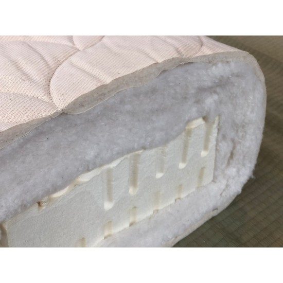 Materasso Cristallo 24 cm - puro cotone e lattice naturale 100% - fodera cotone bio Materasso Cristallo 24 cm - puro cotone e lattice naturale 100% - fodera cotone bio