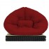 Poltrona letto futon Glove cotone e lattice