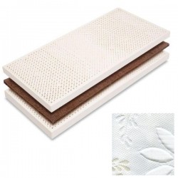 Materasso Akasyha 22 cm - cocco e lattice, rivestimento Cotone trapuntato