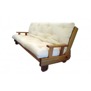 Divano letto in legno Facile con futon