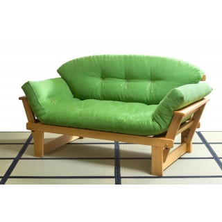 Divano letto in legno Ali con futon