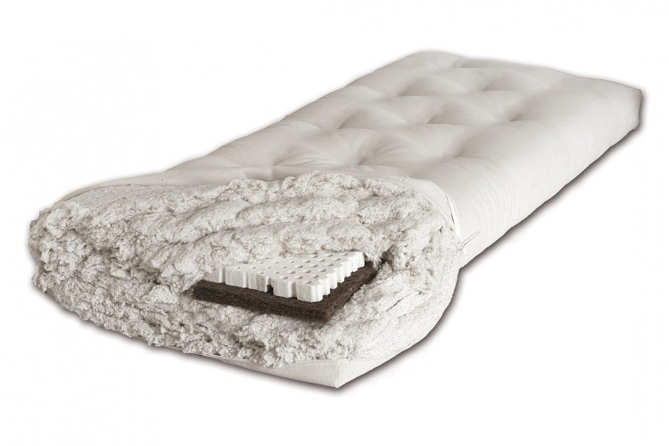 Futon Yushu Bio 15 cm - cotone, cocco e lattice 100% naturale