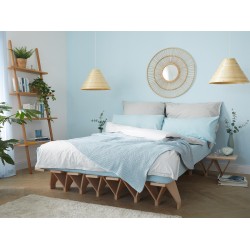 Letto in legno naturale Lieg