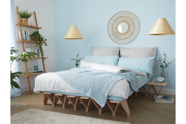 Letto in legno naturale Lieg Letto in legno naturale Lieg