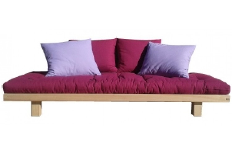 Divano letto Wood con futon cotone alto 11 cm