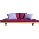 Divano letto Wood con futon cotone alto 11 cm